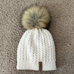 Furtalk Winter Knitted Beanie with Pom Pom (reversible w/ removable Pom Pom)